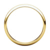10k Yellow Gold 4mm Half Round Light Band, Size 9
