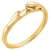 Cathedral Engagement Peg Remount in 14K Yellow Gold (Size 6)