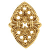 Marquise Shaped Trim For Ten Round Melee in 14K Yellow Gold