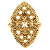Marquise Shaped Trim For Ten Round Melee in 14K Yellow Gold