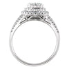 14k White Gold 5/8 CTW Diamond Engagement Ring , Size 7