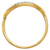 14k Yellow Gold 1/10 CTW Diamond Ring , Size 7