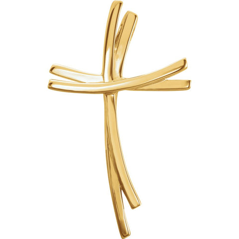 14k Yellow Gold Cross Pendant