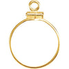 Rand/American Eagle Coin Edge Screw Top Coin Frame Mounting in 14K Yellow Gold