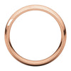 14k Rose Gold 6mm Milgrain Comfort Fit Band, Size 11