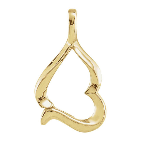 14k Yellow Gold Freeform Pendant