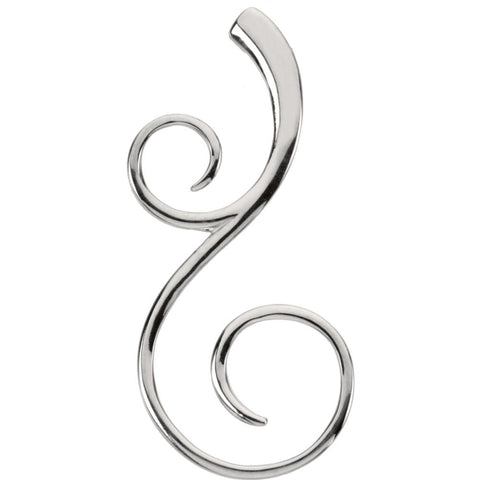 Sterling Silver Scroll Fashion Pendant