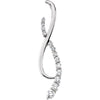 3/4 CTW Journey Diamond Pendant in 14K White Gold