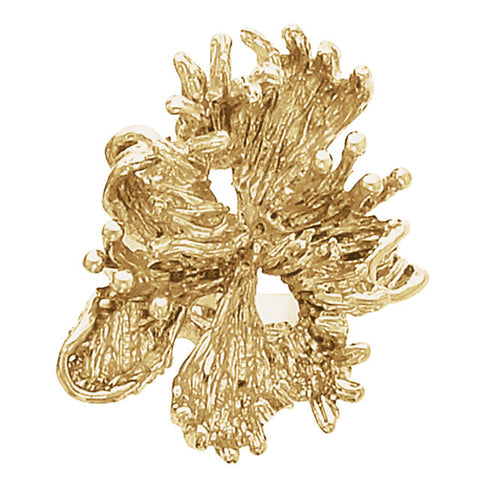 14k Yellow Gold Freeform Ring, Size 6