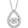 14k White Gold 1/3 ctw. Diamond 16-18-inch Mystara« Necklace