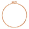 14k Rose Gold .03 CTW Diamond Petite Heart Ring, Size 7