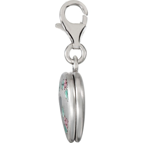 Sterling Silver Heart Locket Charm