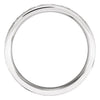 Platinum 6mm Fancy Carved Band with Micro-Hammer Finish Size 10.00