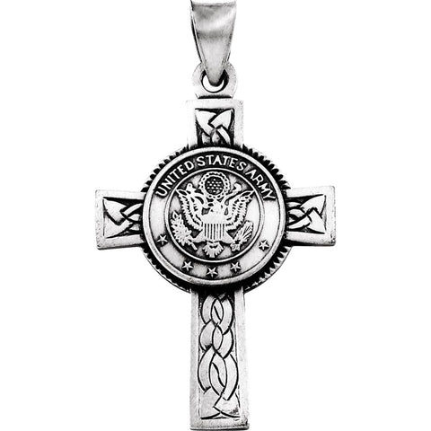 Sterling Silver U.S. Army Cross Pendant