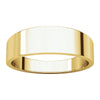 10k Yellow Gold 6mm Flat Tapered Band, Size 6
