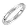 Solstice Solitaire« Tapered Bomb? Band in 14k White Gold, Size 6