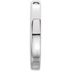 14k White Gold 15mm Circle Chain Slide