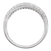 14k White Gold Knife-Edge Anniversary Band, Size 7