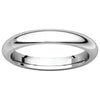 14k White Gold 3mm Comfort Fit Band, Size 6