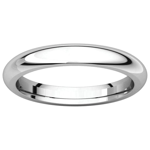 Sterling Silver 3mm Comfort Fit Band, Size 5.5