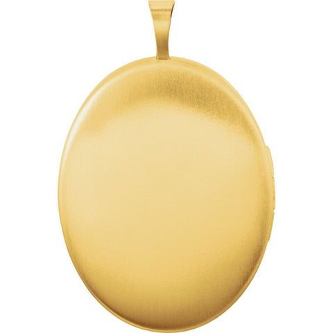 Gold Plated & Sterling Silver Oval Mom Locket with Color