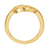 14k Yellow Gold Freeform Ring, Size 7