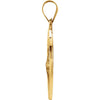 14k Yellow Gold 22mm Hollow Round St. Jude Medal