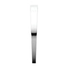 14k White Gold 2.5mm Flat Tapered Band, Size 8