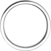 14k White Gold 5mm Flat Comfort Fit Milgrain Band Size 10