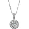 14k White Gold 1/6 ctw. Diamond 18-inch Necklace