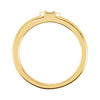 14k Yellow Gold Stackable Diamond Ring, Size 7
