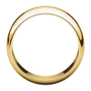 18k Yellow Gold 8mm Half Round Band, Size 11