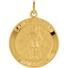 18.00 mm St. Florian Medal in 14K Yellow Gold
