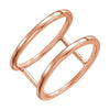 14k Rose Gold Freeform Ring, Size 7