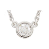 1/4 CTTW Diamond Solitaire Necklace in 14k White Gold