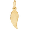 14k Yellow Gold Angel Wing Charm with Jump Ring