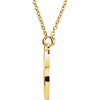 14k Yellow Gold Teardrop 16" Necklace