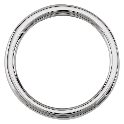 14k White Gold Solstice Solitaire® Tapered Bombé Band, Size 6