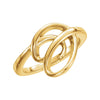 14k Yellow Gold Freeform Ring, Size 7