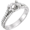 1/4 CTW Diamond Wedding Band for Matching Engagement Ring in 14k White Gold (Size 6 )