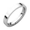 Flat Comfort-Fit Wedding Band Ring in Sterling Silver ( Size 7 )