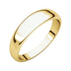05.00 mm Half Round Tapered Wedding Band Ring in 10k Yellow Gold (Size 6 )