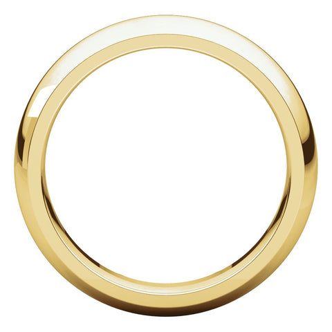 10k Yellow Gold 5mm Comfort Fit Band, Size 13