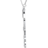 Sterling Silver 1/8 CTW Diamond "Love" Heart Infinity-Inspired 18" Necklace