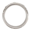Cobalt .10 CTW Diamond Band with Satin Finish & Steel Bezels, Size 8.5