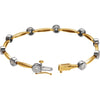 14K Yellow/White 1 CTW Diamond Line 7.5" Bracelet