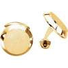 18k Yellow Gold Men's Cuff Link