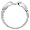 14k White Gold Solitaire Engagement Ring Base, Size 6