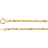 1.75 mm Sparkling Singapore Chain in 14k Yellow Gold ( 16.00-Inch )