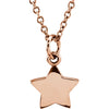 Star 18-Inch Necklace in 14K Rose Gold